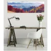 Tableau toile XXL en kit Paysage D'Automne 130 x 40 cm - Toile textile sans PVC