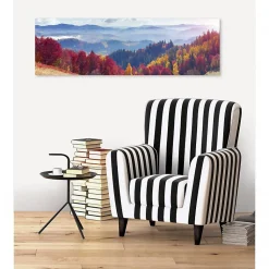 Tableau toile XXL en kit Paysage D'Automne 130 x 40 cm - Toile textile sans PVC