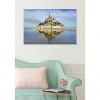 Tableau toile XXL en kit Baie Du Mont Saint Michel 90 x 60 cm - Toile textile sans PVC