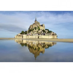 Tableau toile XXL en kit Baie Du Mont Saint Michel 90 x 60 cm - Toile textile sans PVC