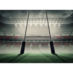 Tableau toile XXL en kit Stade De Rugby 130 x 90 cm - Toile textile sans PVC
