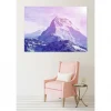 Tableau toile XXL en kit Haute Montagne 180 x 130 cm - Toile textile sans PVC