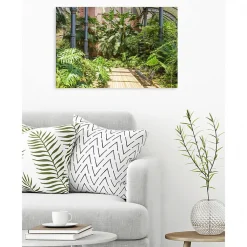 Tableau toile XXL en kit Jardin Barcelona 90 x 60 cm - Toile textile sans PVC