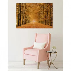 Tableau toile XXL en kit Allee Cavaliere 130 x 90 cm - Toile textile sans PVC