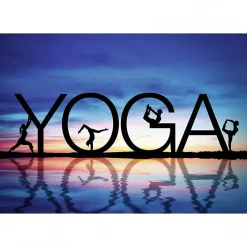 Tableau toile XXL en kit Yoga 130 x 90 cm - Toile textile sans PVC