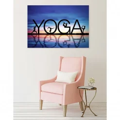 Tableau toile XXL en kit Yoga 130 x 90 cm - Toile textile sans PVC