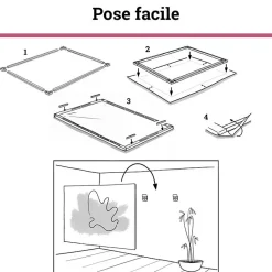 Tableau toile XXL en kit Vintura 90 x 60 cm - Toile textile sans PVC