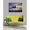 Tableau toile XXL en kit Reynisdrangar Islande 130 x 90 cm - Toile textile sans PVC