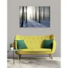 Tableau toile XXL en kit Foret D'Hiver 130 x 90 cm - Toile textile sans PVC
