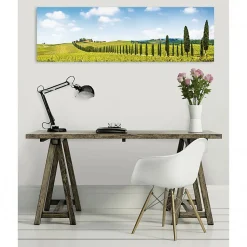 Tableau toile XXL en kit Toscane 130 x 40 cm - Toile textile sans PVC