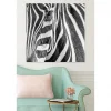 Tableau toile XXL en kit Zebre 90 x 90 cm - Toile textile sans PVC
