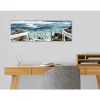 Tableau toile XXL en kit Direction Baignade 90 x 30 cm - Toile textile sans PVC