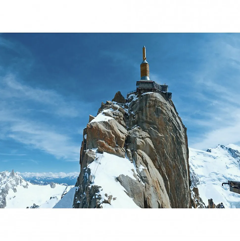 Tableau toile XXL en kit Aiguille Du Midi 130 x 90 cm - Toile textile sans PVC