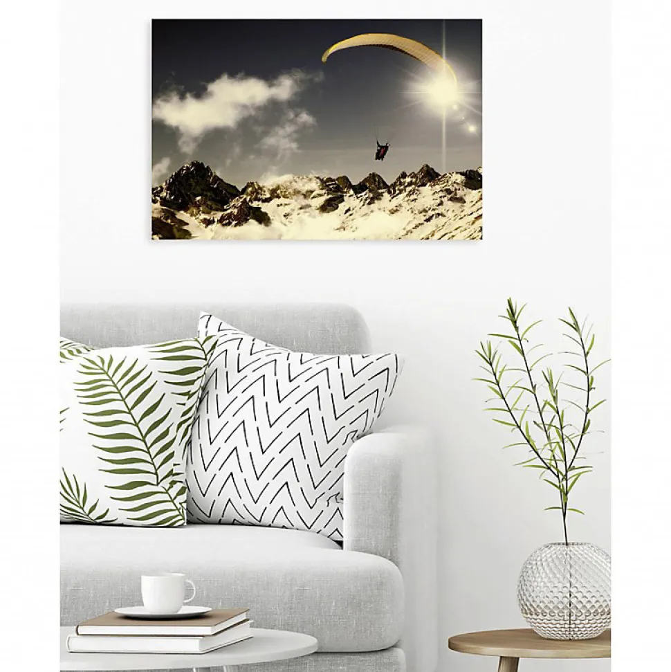 Tableau toile XXL en kit Parapente 90 x 60 cm - Toile textile sans PVC
