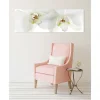 Tableau toile XXL en kit Orchidee 180 x 60 cm - Toile textile sans PVC