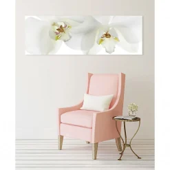 Tableau toile XXL en kit Orchidee 180 x 60 cm - Toile textile sans PVC