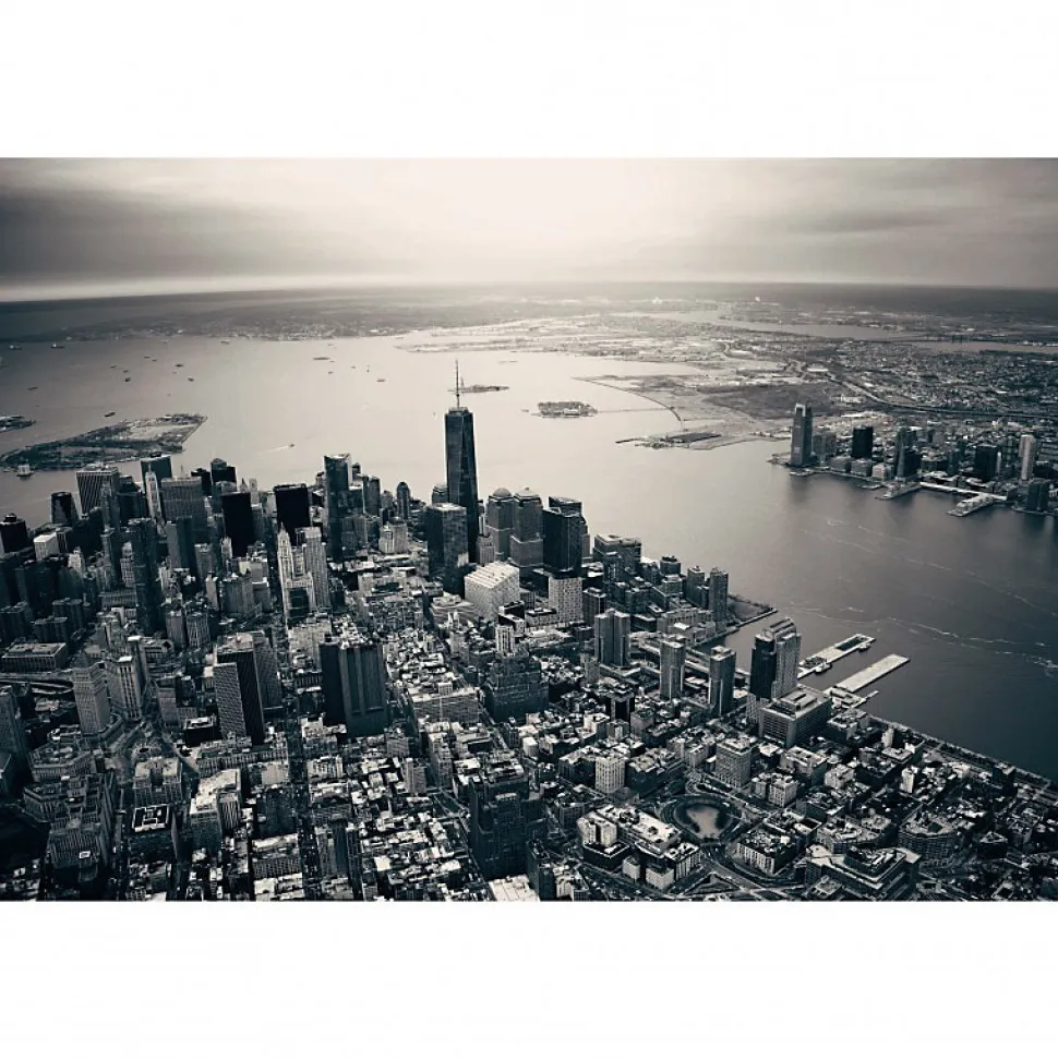 Tableau toile XXL en kit Manhattan Downtown 90 x 60 cm - Toile textile sans PVC