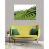 Tableau toile XXL en kit Thé Vert 130 x 90 cm - Toile textile sans PVC