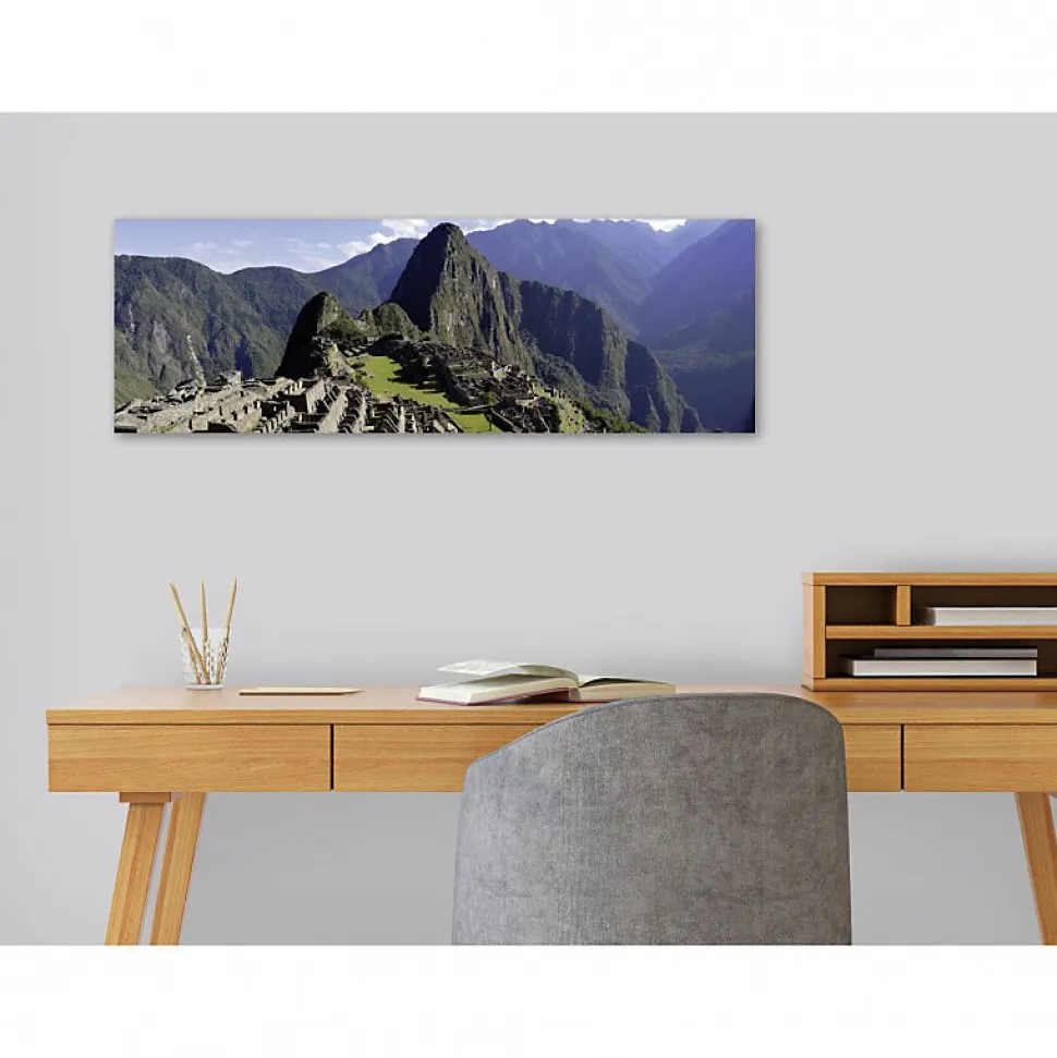 Tableau toile XXL en kit Machu Picchu 90 x 30 cm - Toile textile sans PVC