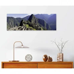 Tableau toile XXL en kit Machu Picchu 90 x 30 cm - Toile textile sans PVC