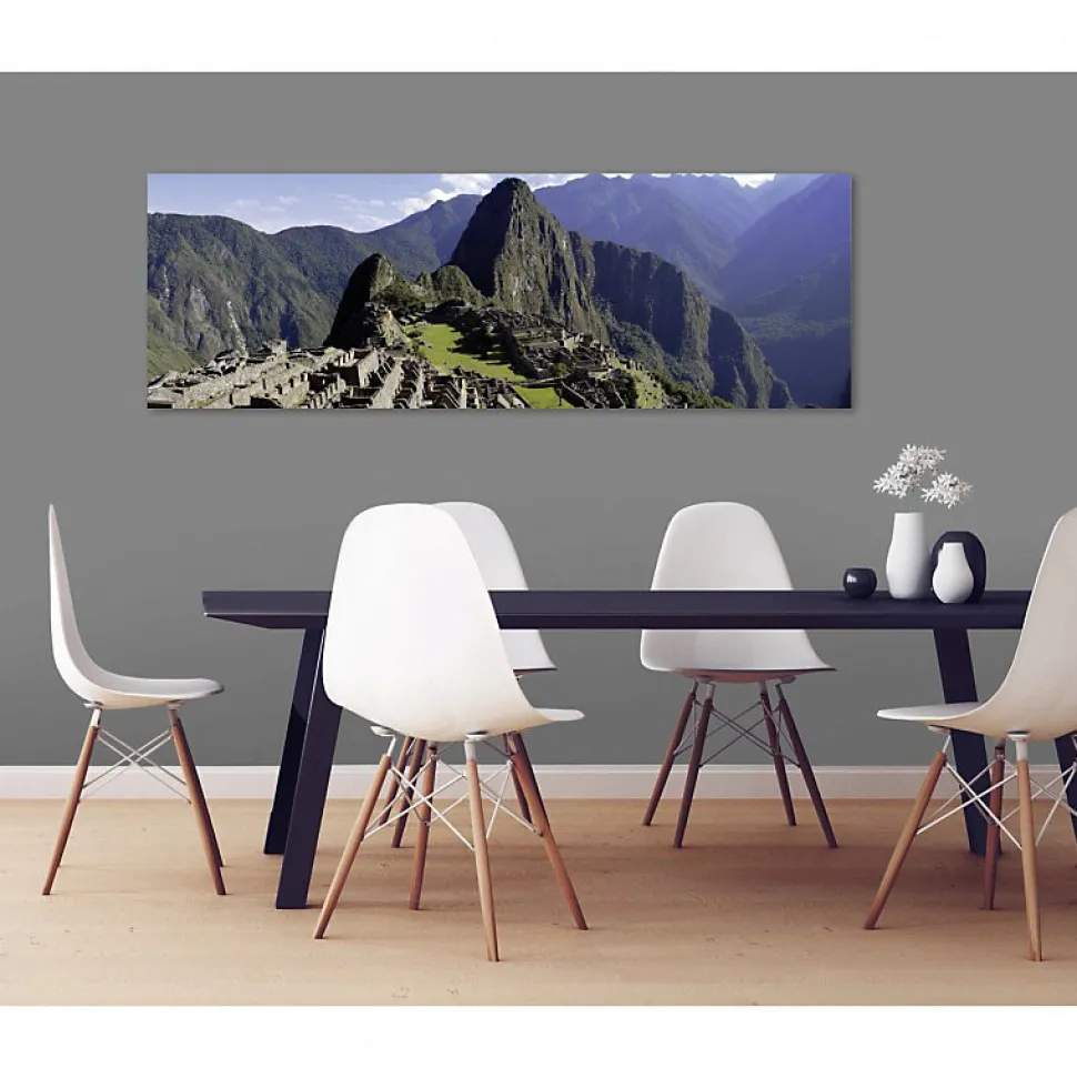 Tableau toile XXL en kit Machu Picchu 180 x 60 cm - Toile textile sans PVC