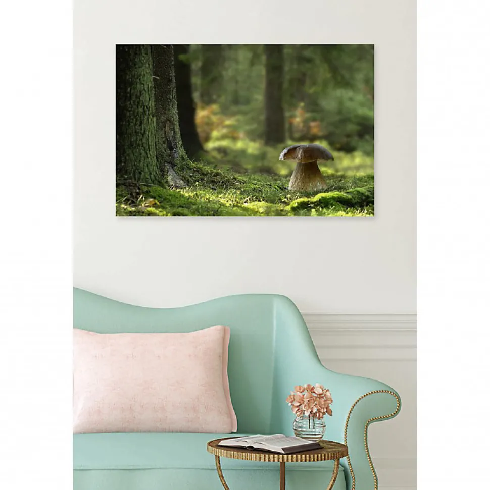 Tableau toile XXL en kit Champignon Des Bois 90 x 60 cm - Toile textile sans PVC