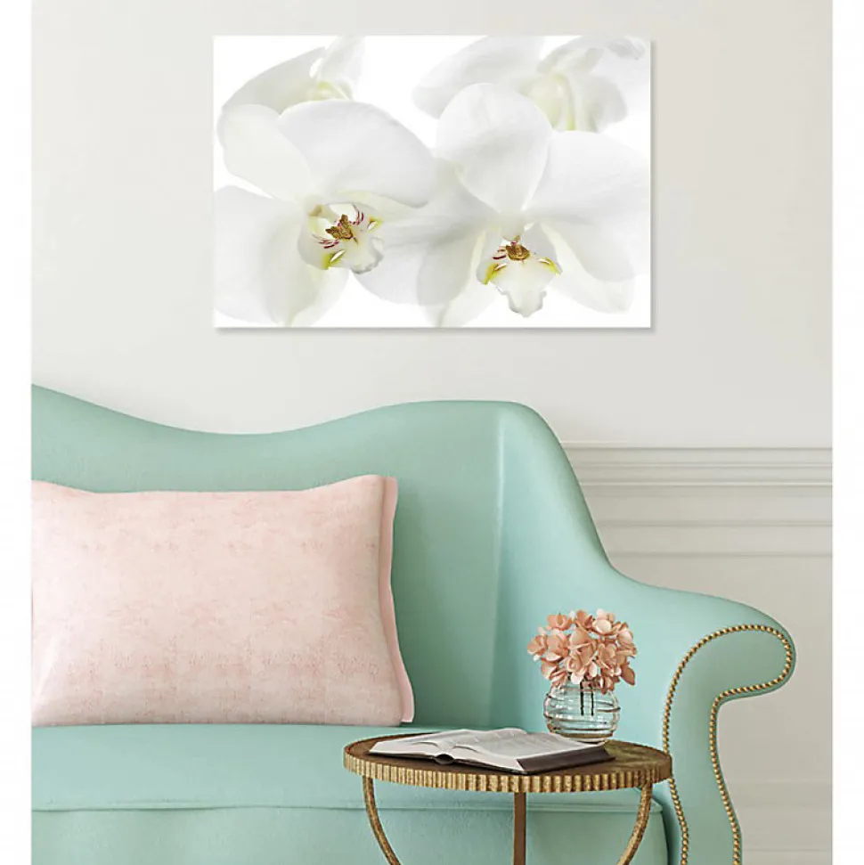 Tableau toile XXL en kit Orchidee 60 x 40 cm - Toile textile sans PVC