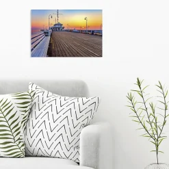 Tableau toile XXL en kit Sopot Poland 60 x 40 cm - Toile textile sans PVC