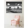 Tableau toile XXL en kit Monument Valley Nb 180 x 130 cm - Toile textile sans PVC