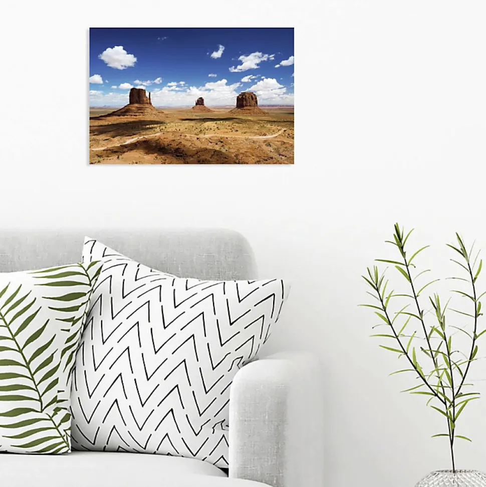 Tableau toile XXL en kit Monument Valley 60 x 40 cm - Toile textile sans PVC