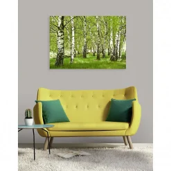 Tableau toile XXL en kit Foret De Bouleau 130 x 90 cm - Toile textile sans PVC