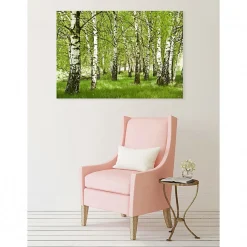 Tableau toile XXL en kit Foret De Bouleau 130 x 90 cm - Toile textile sans PVC