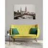 Tableau toile XXL en kit London Bus 130 x 90 cm - Toile textile sans PVC
