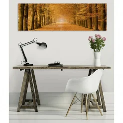 Tableau toile XXL en kit Allée Cavalière 130 x 40 cm - Toile textile sans PVC