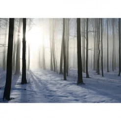 Tableau toile XXL en kit Foret D'Hiver 60 x 40 cm - Toile textile sans PVC