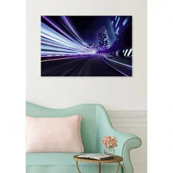 Tableau toile XXL en kit Lazer Race 90 x 60 cm - Toile textile sans PVC
