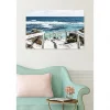 Tableau verre acrylique Direction Baignade paysage mer 90 x 60 cm - Décoration murale photo pour la maison