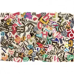 Tableau verre acrylique Papiers Colles 90 x 60 cm - Décoration murale photo pour la maison