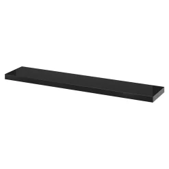Tablette murale avec fixation invisible GoodHome Cusko noir brillant 118 cm