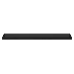 Tablette murale avec fixation invisible GoodHome Cusko noir brillant 118 cm