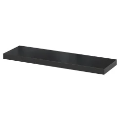 Tablette murale avec fixation invisible GoodHome Cusko noir 80 cm