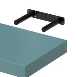 Tablette murale avec fixation invisible GoodHome Cusko bleu canard 30 cm