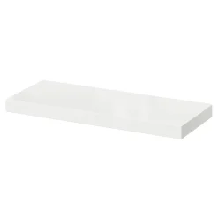Tablette murale avec fixation invisible GoodHome Cusko blanc brillant 60 cm