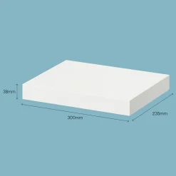 Tablette murale avec fixation invisible GoodHome Cusko blanc 30 cm