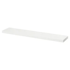 Tablette murale avec fixation invisible GoodHome Cusko blanc 118 cm