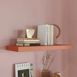 Tablette murale avec fixation invisible GoodHome Cusko terracotta 60 cm
