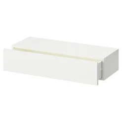 Tablette murale avec tiroir fixation invisible GoodHome Cusko blanc 60 cm