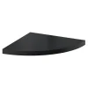 Tablette murale d'angle Form Rigga noir 25 cm