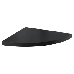 Tablette murale d'angle Form Rigga noir 25 cm