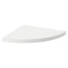 Tablette murale d'angle Form Rigga blanc 25 cm